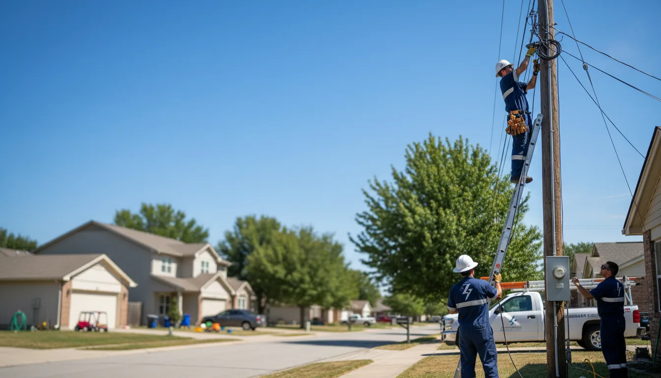 Residential electrician providing installation services in Mahaska, KS